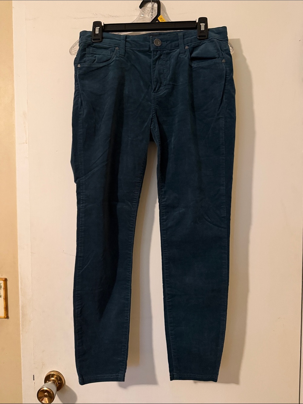 Kut from the Kloth Teal Skinny Corduroy Pants